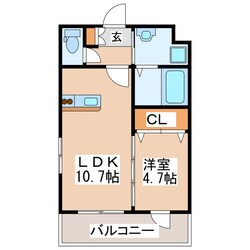 アクシス新屋敷の物件間取画像